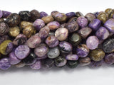 Genuine Charoite, Approx. 9-12mm Nugget Beads-BeadXpert