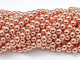 Hematite Beads-Rose Gold, 6mm Round-Gems: Round & Faceted-BeadXpert