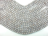 Jade Beads, Light Gray, 8mm Faceted Round-Gems: Round & Faceted-BeadXpert