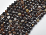 Brown Fire Agate, 6mm (6.3mm)-Agate: Round & Faceted-BeadXpert