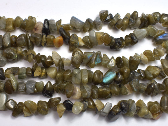 Labradorite 7-15mm Chips Beads, 33 Inch-BeadXpert