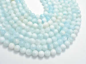 Dominican Larimar, Genuine Larimar, 8mm (8.5mm) Round Beads, 15.5 Inch-BeadXpert