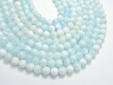 Dominican Larimar, Genuine Larimar, 8mm (8.5mm) Round Beads, 15.5 Inch-BeadXpert