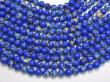 Blue Impression Jasper, 8mm Round-Gems: Round & Faceted-BeadXpert