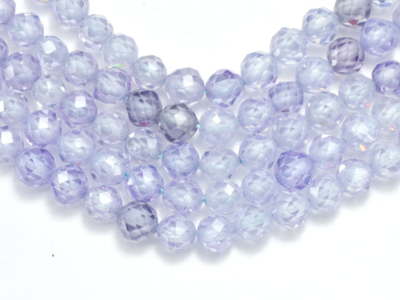 Cubic Zirconia - Lavender, CZ beads, 4mm, Faceted-BeadXpert
