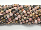 Rhodochrosite, 6mm, Round, 15.5 Inch-BeadXpert