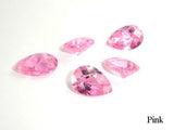 CZ beads, Faceted Pear 7x10 mm-Cubic Zirconia-BeadXpert