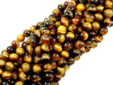 Tiger Eye Beads, 8mm, Round beads-Gems: Round & Faceted-BeadXpert