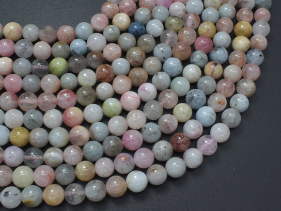 Beryl Beads, Morganite, Aquamarine, Heliodor, 6mm Round-Gems: Round & Faceted-BeadXpert