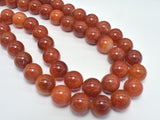 Red Dragon Vein Agate Beads, 16mm Round-Agate: Round & Faceted-BeadXpert