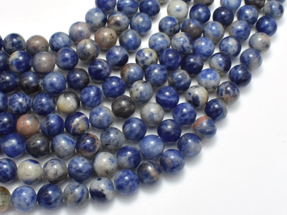 Sodalite Beads, 8mm (8.5mm), Round, 15 Inch-BeadXpert