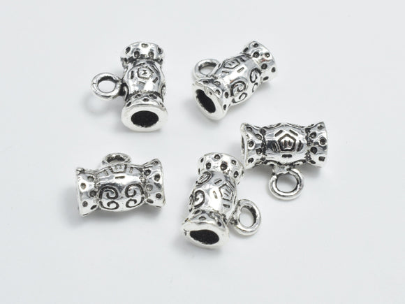 2pcs 925 Sterling Silver Bead Connector-Antique Silver, 7.8x4.4mm-Metal Findings & Charms-BeadXpert