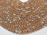 Mystic Aura Quartz- Smoky, 8mm (8.5mm) Round-Gems: Round & Faceted-BeadXpert