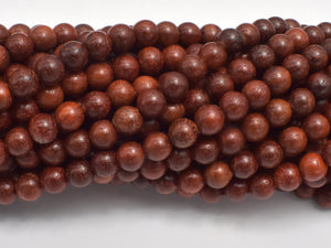 Red Sandalwood Beads, 6mm, Round Beads, Mala Beads, 108 beads-Wood-BeadXpert