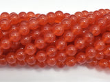 Jade - Orange Red, 8mm Round-BeadXpert