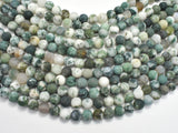 Matte Tree Agate Beads, 8mm Round Beads-BeadXpert