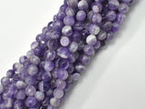 Amethyst, Dog Tooth Amethyst, 6mm, Faceted Round-BeadXpert