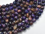 Tiger Eye - Purple, 8mm, Round-BeadXpert