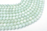 Amazonite Beads, Round, 8mm (8.5mm)-Gems: Round & Faceted-BeadXpert