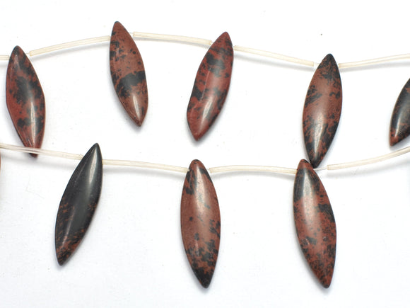 Mahogany Obsidian, 10x34mm Marquise Beads-BeadXpert