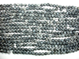 Matte Black Labradorite Beads, Matte Larvikite, 6mm Round Beads-BeadXpert