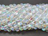 Mystic Aura Quartz-White, 6mm (6.5mm) Round Beads-Gems: Round & Faceted-BeadXpert