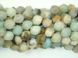 Amazonite Beads, 10mm Star Cut Faceted Round Beads-Agate: Round & Faceted-BeadXpert