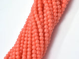 4 Strands Plastic (Imitation Pink Coral)-Salmon Pink, 4mm (4.4mm)-Pearls & Glass-BeadXpert