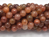 Red Line Quartz, 8mm (8.7mm)-Gems: Round & Faceted-BeadXpert