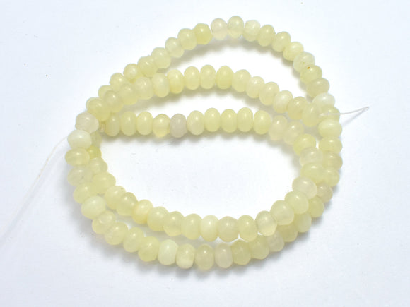 New Jade, 4x6mm Rondelle Beads-BeadXpert