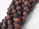 Matte Red Tiger Eye Beads, Round, 10mm, 15 Inch-Gems: Round & Faceted-BeadXpert