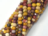 Mookaite Beads, 4x6mm Faceted Rondelle-Gems:Assorted Shape-BeadXpert