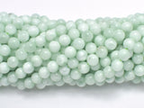 Green Angelite Beads, 6mm, Round, 15 Inch-BeadXpert