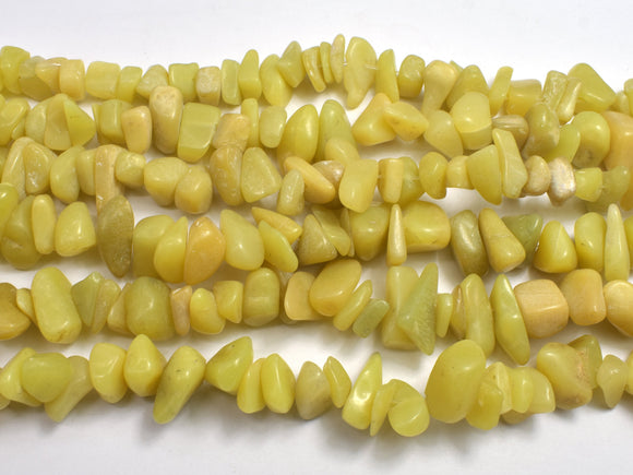 Olive Jade 7-15mm Chips Beads, 34 Inch-BeadXpert