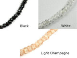 CZ beads, Faceted Rondelle, Approx 2 x 3 mm-Cubic Zirconia-BeadXpert