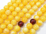 Amber Resin-Yellow, 8mm Round Beads, 33 Inch, Approx 108 beads-Gems: Round & Faceted-BeadXpert
