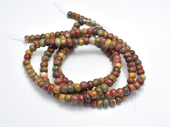 Picasso Jasper Beads, 4x6mm Rondelle Beads-BeadXpert