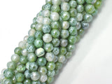 Mystic Coated Fire Agate- Green, 6mm Faceted-BeadXpert