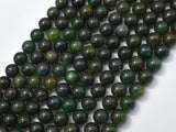 Green Mica Beads, Biotite Mica, 8mm Round-Gems: Round & Faceted-BeadXpert