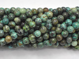 African Turquoise Beads, Round, 6mm (6.7mm)-BeadXpert