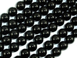 Jet Gemstone, 10mm Round Beads-BeadXpert