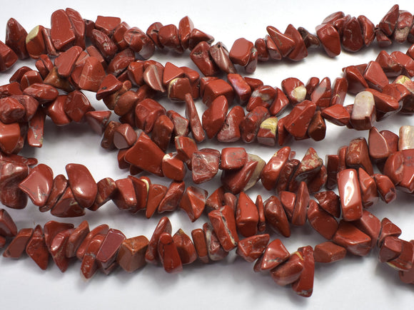 Red Jasper 7-15mm Chips Beads, 33 Inch-BeadXpert