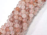 Red Hematoid Quartz, 8mm, Round, 16 Inch-BeadXpert