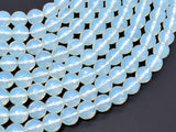 White Opalite Beads, Faceted Round, 10mm (9.6 mm), 14.5 Inch-Gems: Round & Faceted-BeadXpert