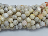 White Crazy Lace Agate 8mm Round Beads, 14.5 Inch-BeadXpert