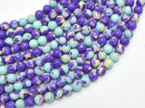 Impression Jasper-Blue & Purple 6mm Round-BeadXpert