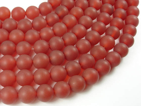 Matte Carnelian Beads, 10mm Round Beads-Gems: Round & Faceted-BeadXpert