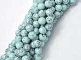 Turquoise Howlite-Light Blue, 10mm Round Beads-Gems: Round & Faceted-BeadXpert