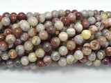 Mexican Crazy Lace Agate Beads, 6mm Round Beads-Gems: Round & Faceted-BeadXpert