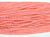 Pink Coral, Angel Skin Coral, 4mm (4.3mm) Round-Gems: Round & Faceted-BeadXpert
